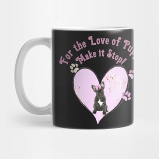 Love Puppies pink French bulldogs Mug